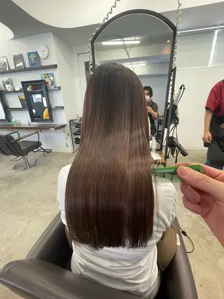 セミロング カラー スズキジュンペイ 銀座/髪質改善のヘアスタイル