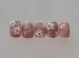 ネイル By moonネイル 🌷ワンホン/韓国風のネイルデザイン