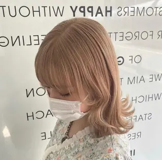 ミディアム カラー 美容室 HAKUAのヘアスタイル