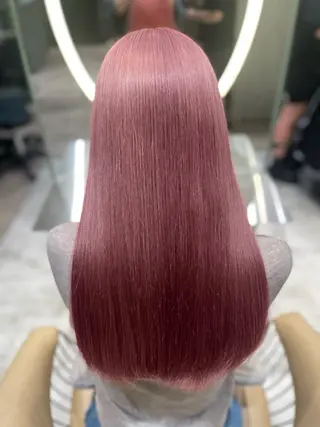 ロング 栄ハイトーン/ ベージュカラー中園薪のヘアスタイル