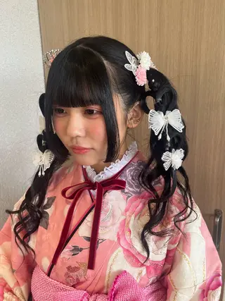 ロング ヘアアレンジ 本田 茜のヘアスタイル