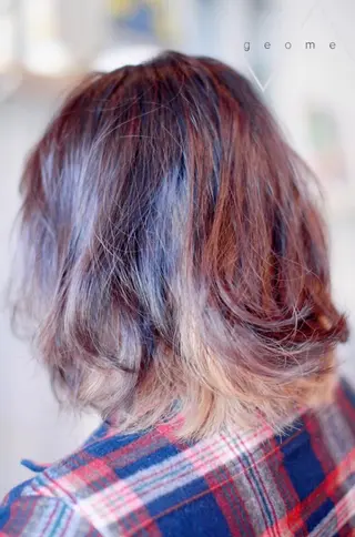 ミディアム カラー 大西 カズマのヘアスタイル
