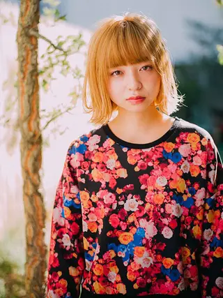 ミディアム カラー ヘアアレンジ 【公式】amble luxe池袋東口🩷のヘアスタイル