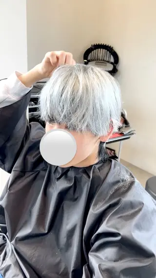 カラー メンズ Agu peachのヘアスタイル
