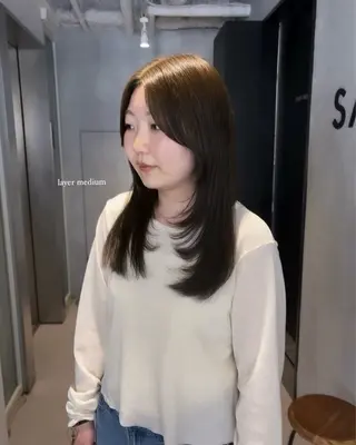 セミロング カラー マンツーマン半個室 tamuraのヘアスタイル