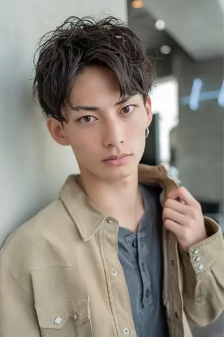 ショート パーマ メンズ 💈圧倒的メンズ特化 DAITO💈のヘアスタイル
