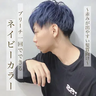 ミディアム カラー パーマ メンズ LAVENDIA 初音のヘアスタイル