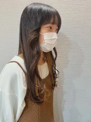 ロング かわい りほのヘアスタイル