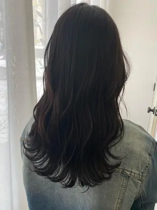ロング カラー 🍑もも 🍑のヘアスタイル