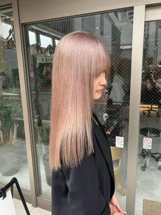 セミロング カラー 🌷横浜/レイヤー /艶カラー🌷のヘアスタイル