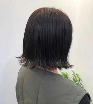 ミディアム ツノガイ エリのヘアスタイル