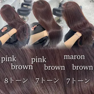 カラー 🤍ブリーチなし ブラウンhimi🤍のヘアスタイル
