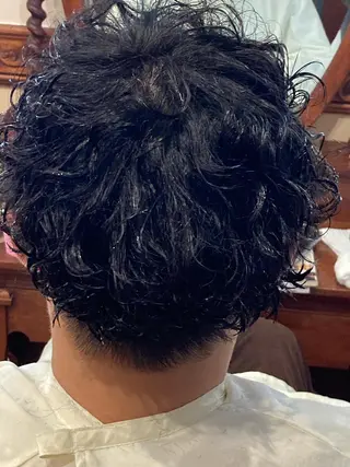 ショート パーマ メンズ おしゃれ泥棒 石原メンズ特化美容師のヘアスタイル