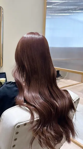 ロング カラー 中村 友莉夏のヘアスタイル