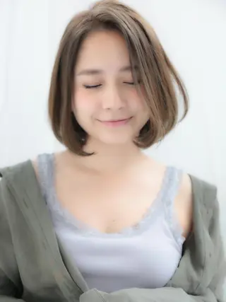 ショート カラー パーマ レイヤーカット✂️ 横浜No1♡下鳥翔子のヘアスタイル