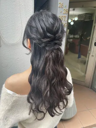 ロング SEAM アキホのヘアスタイル