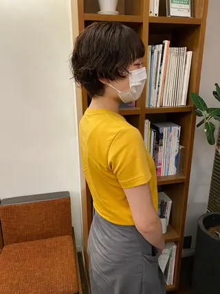 ショート カラー パーマ Paddle所属・似合わせレイヤー/ ニュアンスパーマ高倉のヘアスタイル