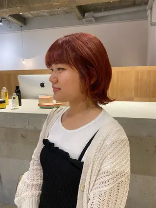 ミディアム レイヤーカット/ ダブルカラーサクライのヘアスタイル