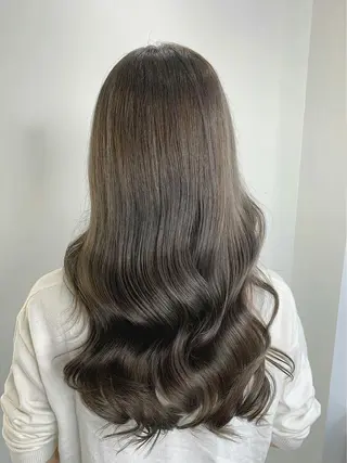 セミロング カラー 💘透明感カラー💘 沖本 将宏のヘアスタイル