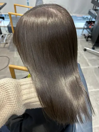 セミロング カラー newi梅田🫧韓国 ヘア🫧sakiのヘアスタイル