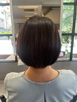 ショート 縮毛矯正/髪質改善/ ハイトーン/Makoのヘアスタイル