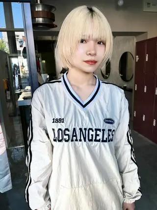 ショート カラー 🧡色落ちまで2度 楽しめる🧡ヨシキのヘアスタイル