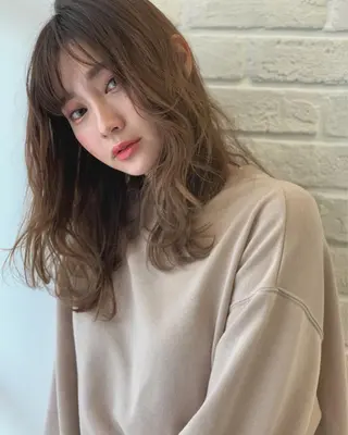 セミロング 増田 晃士のヘアスタイル