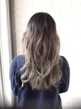 ロング カラー エイジングケア特化 美容師✂️山崎竜二のヘアスタイル