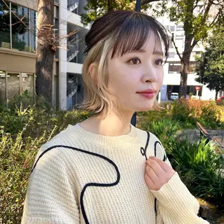 ミディアム カラー 韓国ヘア /男女☘️ 細江 美紅のヘアスタイル