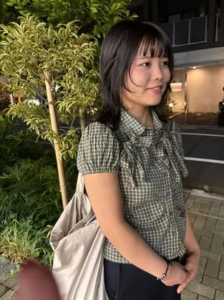 ミディアム カラー eri kinjoのヘアスタイル