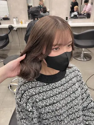 ミディアム カラー 💖札幌カラー 指名No.1💖玲奈のヘアスタイル