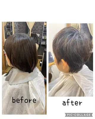 ショート ひばり美容室カット 石井　里佳のヘアスタイル
