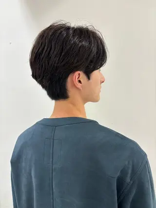 ショート パーマ メンズ ✨️髪質改善✨️ツヤ カラー✨️竹脇美奈のヘアスタイル
