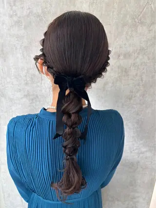 ロング ヘアアレンジ エクステ🫧アレンジ ¦横浜 ももはのヘアスタイル