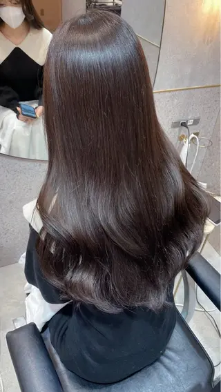 ロング カラー ゆうか♡⟡.· 韓国ヘアのヘアスタイル