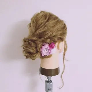 セミロング ヘアアレンジ Satsuki ✂︎♡のヘアスタイル