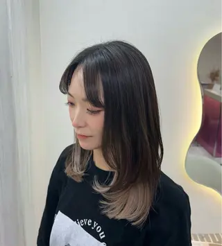 セミロング カラー 【メンズ特化】池袋 韓国スタイル飯塚のヘアスタイル