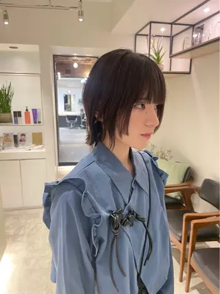 ショート 暖色カラー 奥村陽花のヘアスタイル