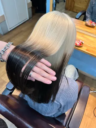 ロング カラー 🫧ハイトーン/ ブリーチ🫧白石航汰のヘアスタイル