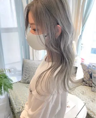 カラー ブリーチなし透明感 カラー/松沢州途のヘアスタイル