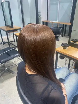 ロング カラー ナチュラルカラー ブリーチなし　あんりのヘアスタイル