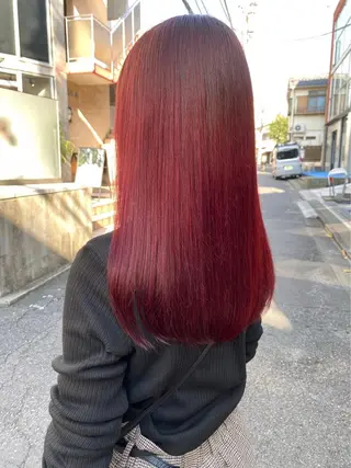 ロング カラー ブリーチ 縮毛矯正/ 艶髪/COCONAのヘアスタイル