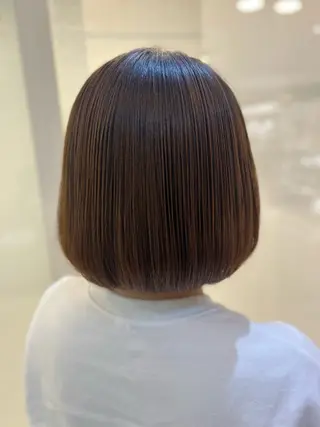 ショート パーマ 縮毛矯正/髪質改善/ 艶髪ササキナツミのヘアスタイル