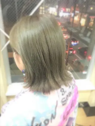 ショート カラー パピヨンロゼ 髪質改善/酸性のヘアスタイル