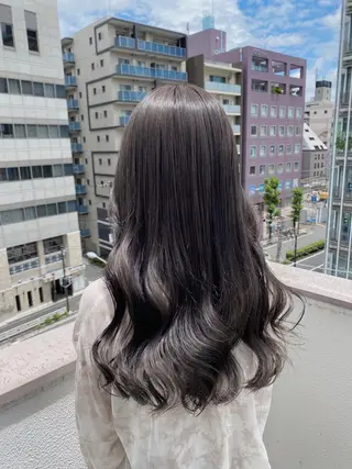 セミロング カラー ヘアアレンジ 韓国/トレンド レイヤー【101】のヘアスタイル
