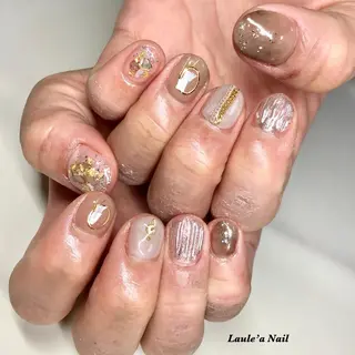 ロング ネイル マツエク・マツパ 福田 加奈のネイルデザイン