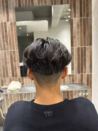 ショート パーマ メンズ 横浜/メンズ特化/ Farbe/田中颯斗のヘアスタイル