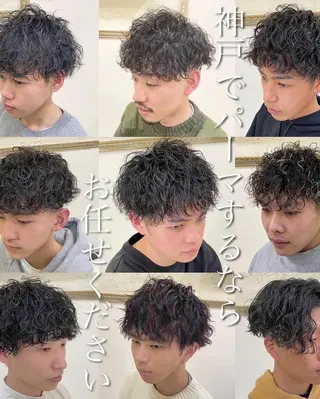 パーマ メンズ 年間2000名担当◎ パーマ職人/仲原佑樹のヘアスタイル