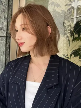 ショート 小顔ボブ jilblanカホのヘアスタイル