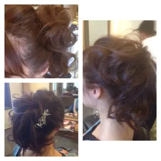 ロング ヘアアレンジ 【体験】韓国 メイク&ヘア天神のヘアスタイル